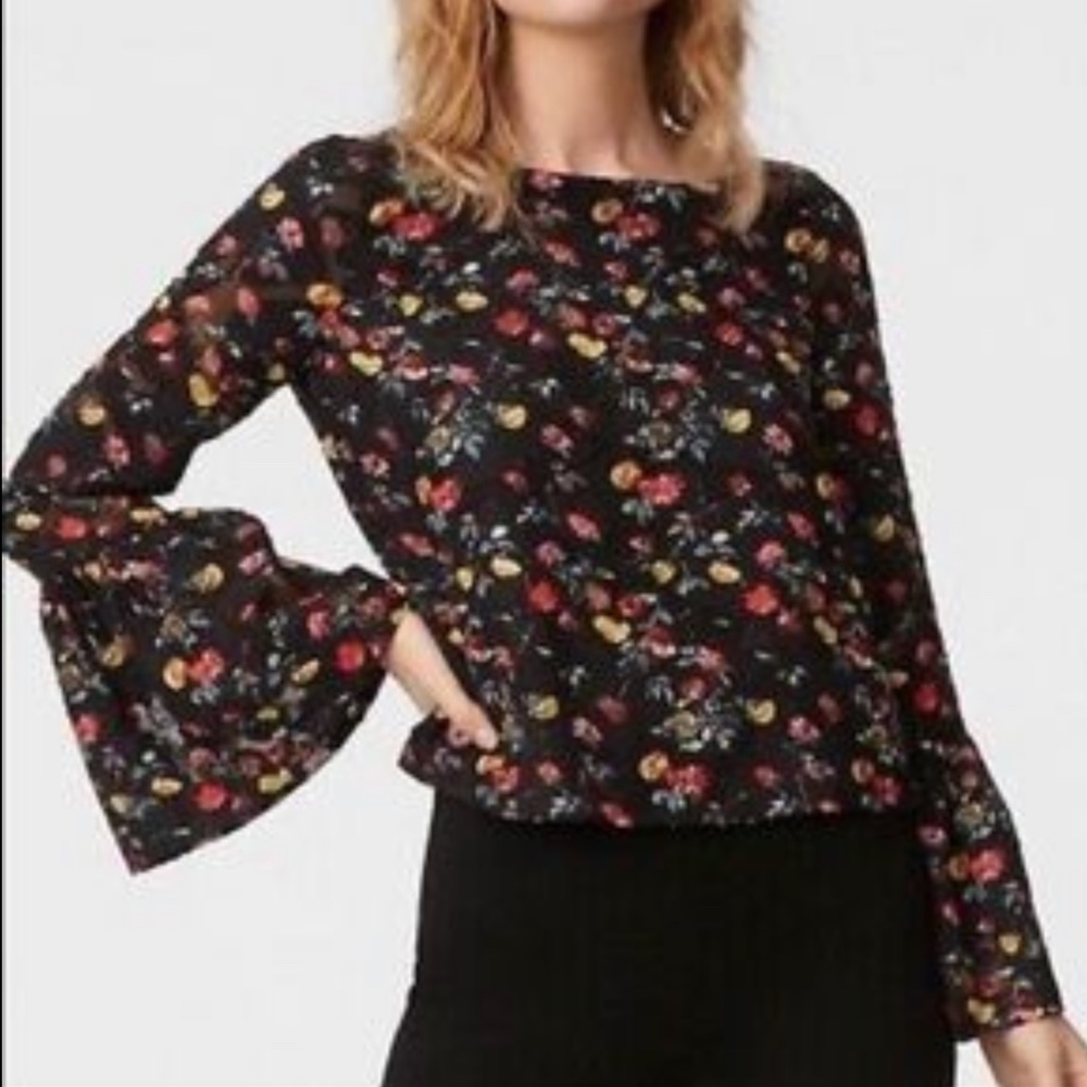 Club Monaco floral top, size M